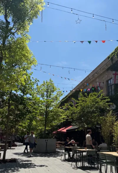 Outdoor cafes and city life in Georgia