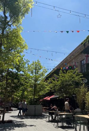 Outdoor cafes and city life in Georgia